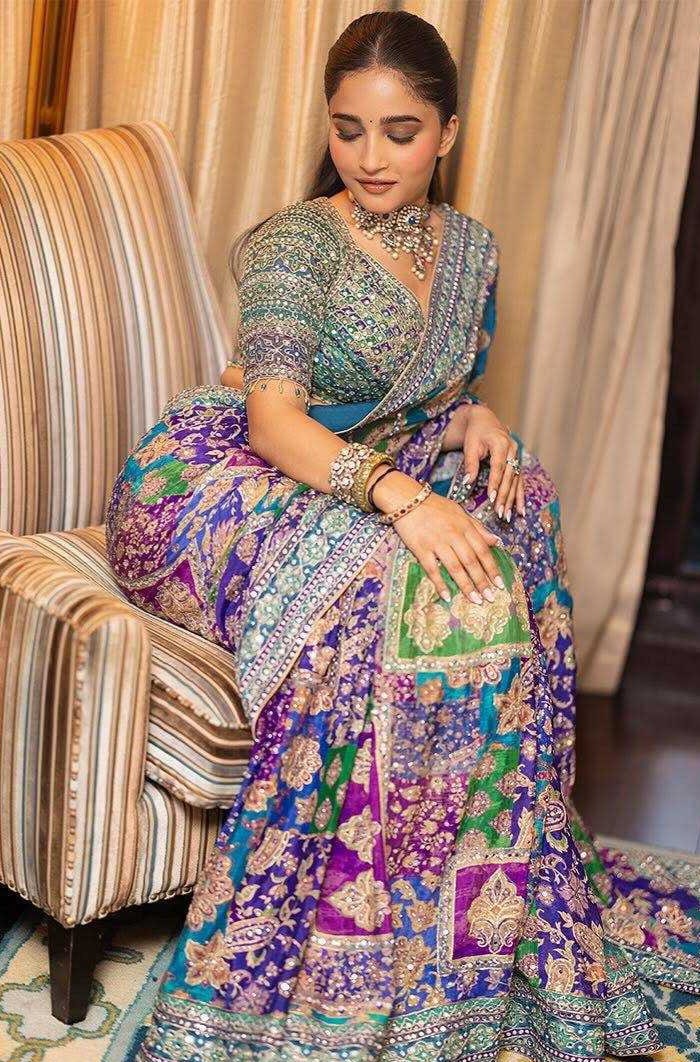 Chinon Silk Saree