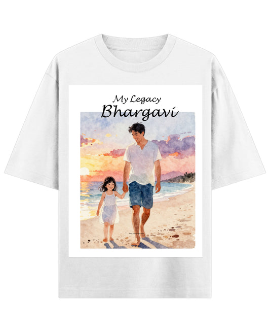 White Oversized T-shirt Front Design