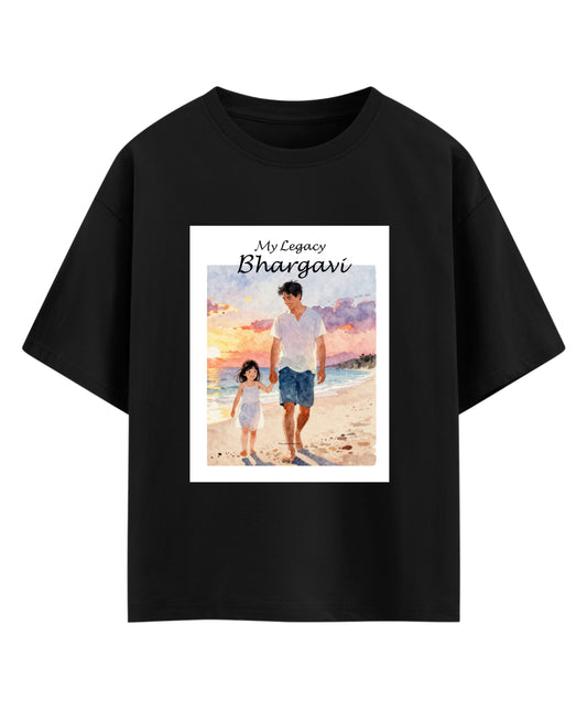 Black Oversized T-shirt Front Design