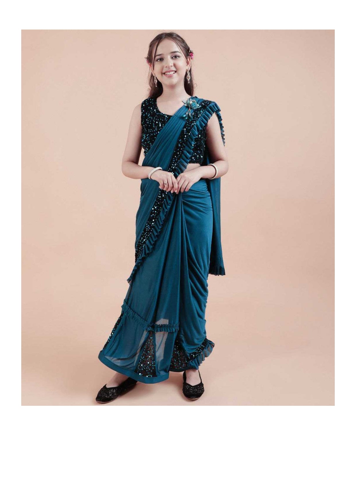 Premium Silk Kimora Chandani  Designer Saree – Party Wear