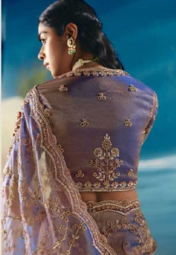 Premium Silk Kimora Chandani  Designer Saree – Party Wear